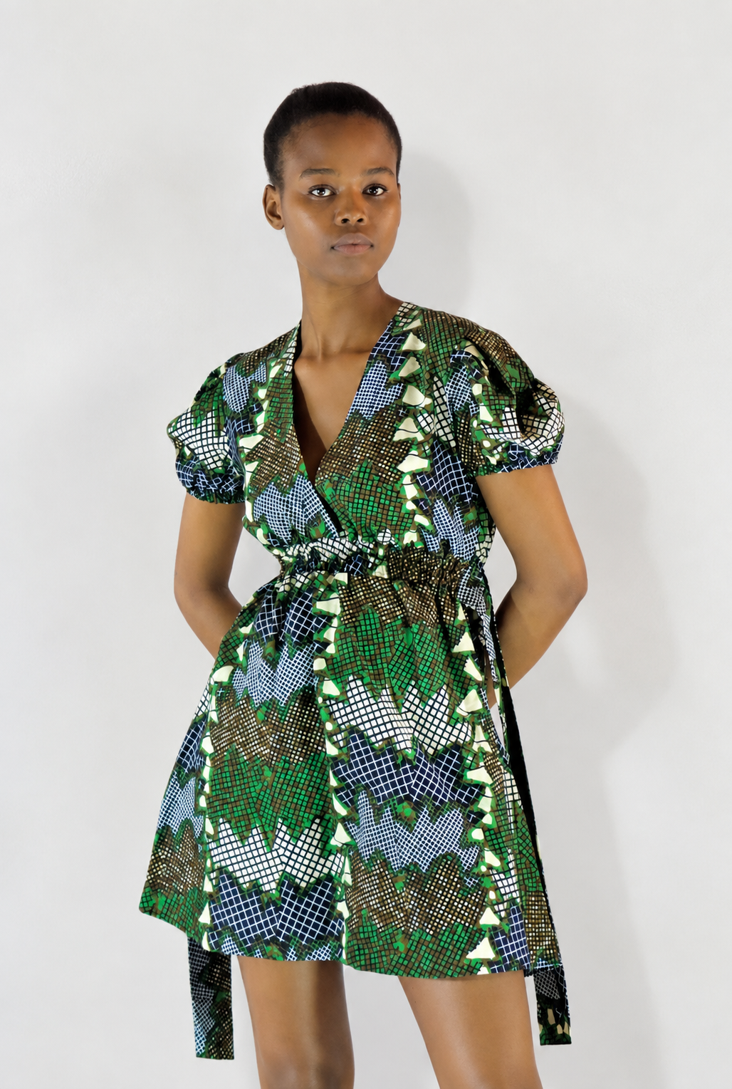 Zuri African Print Mini Dress
