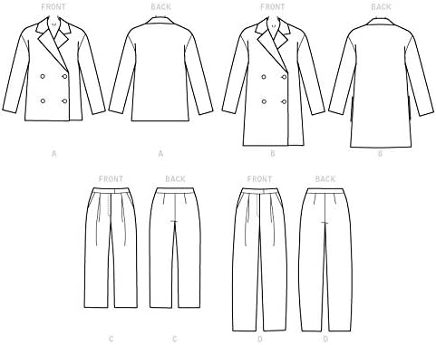 McCall's Sewing Pattern Misses' Jackets and Pants