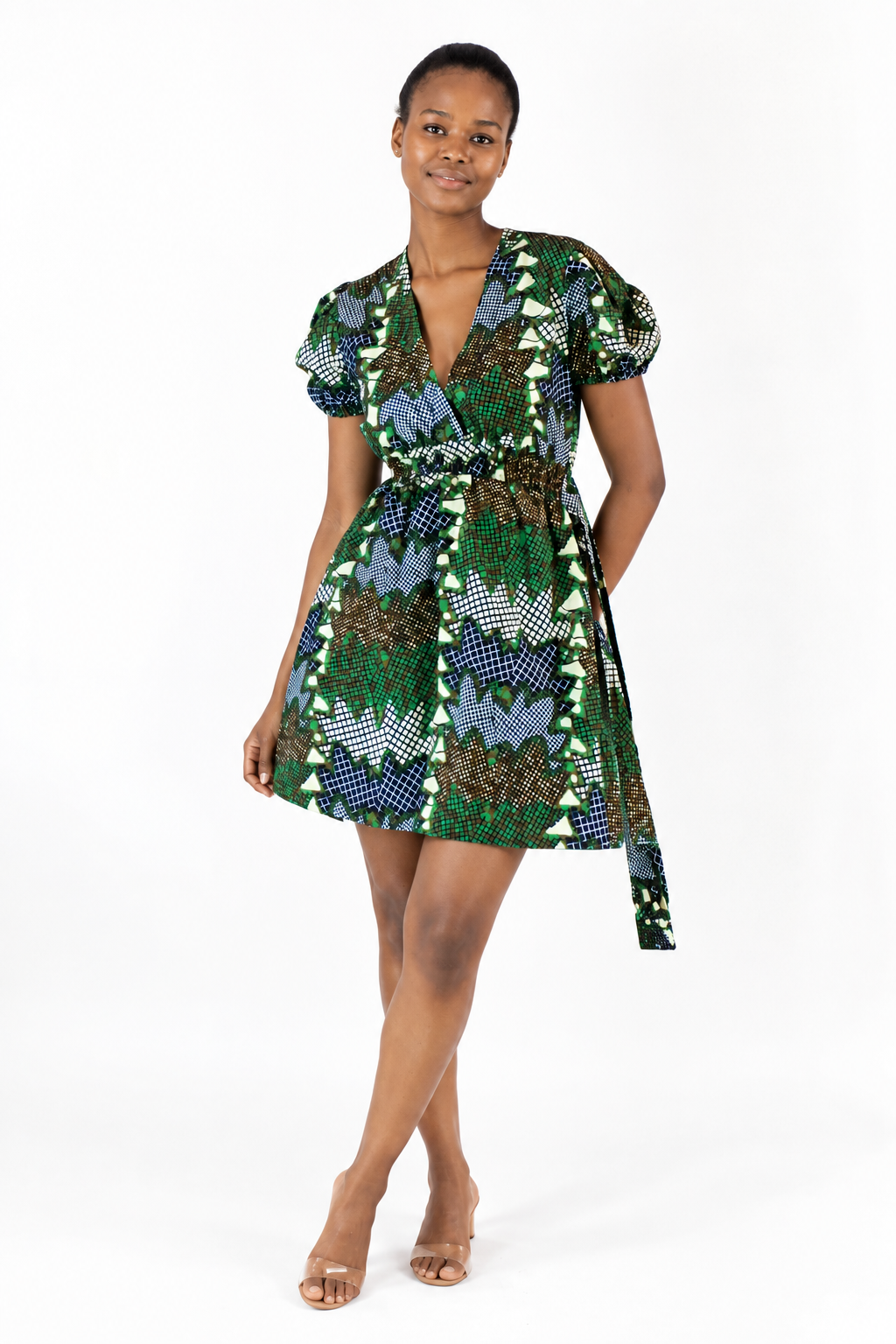 Zuri African Print Mini Dress