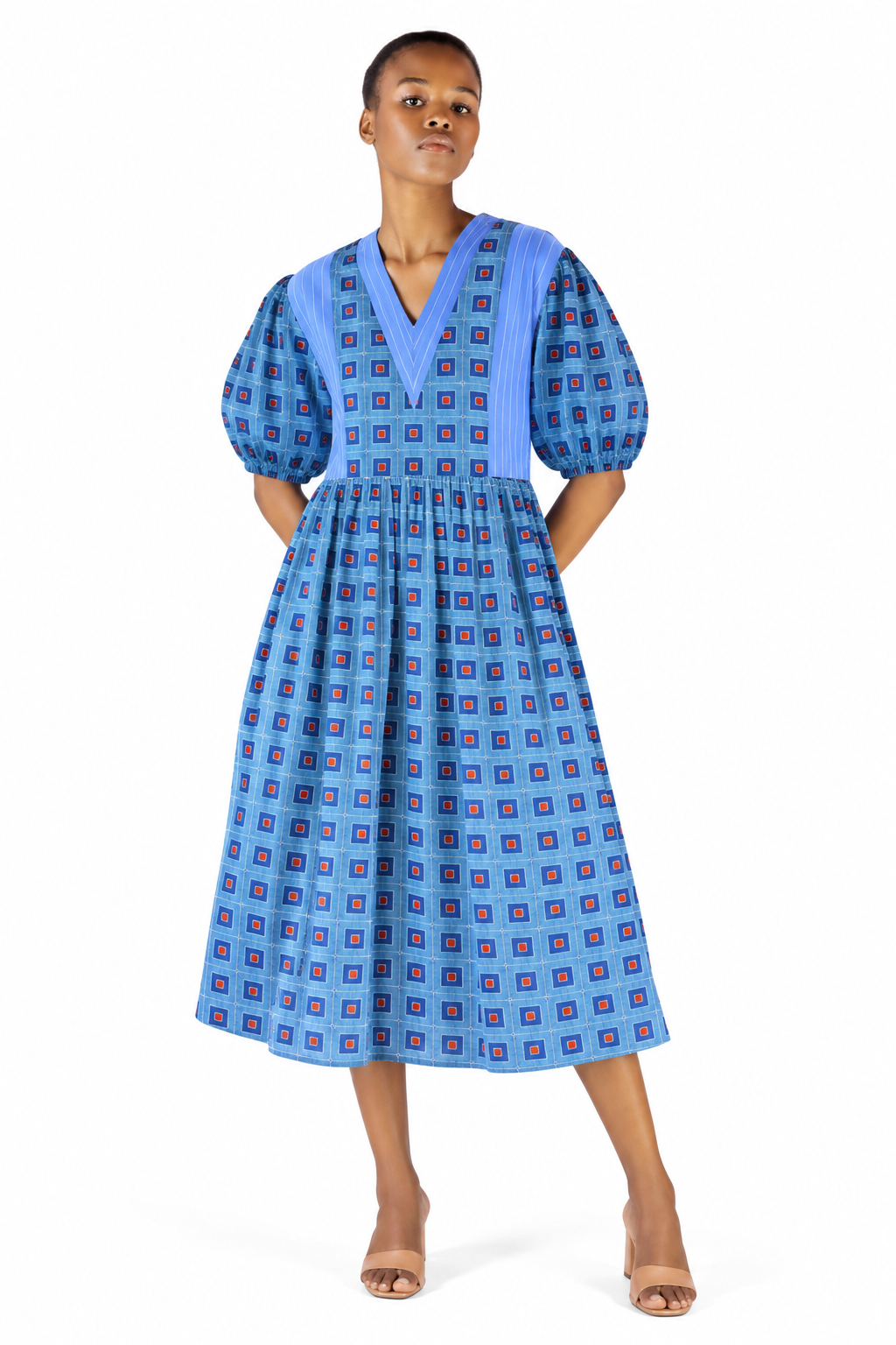 The Sky Cotton Midi Dress