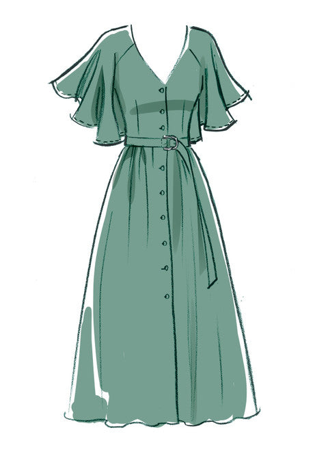 McCall's Sewing Pattern Misses' Dresses & Belt